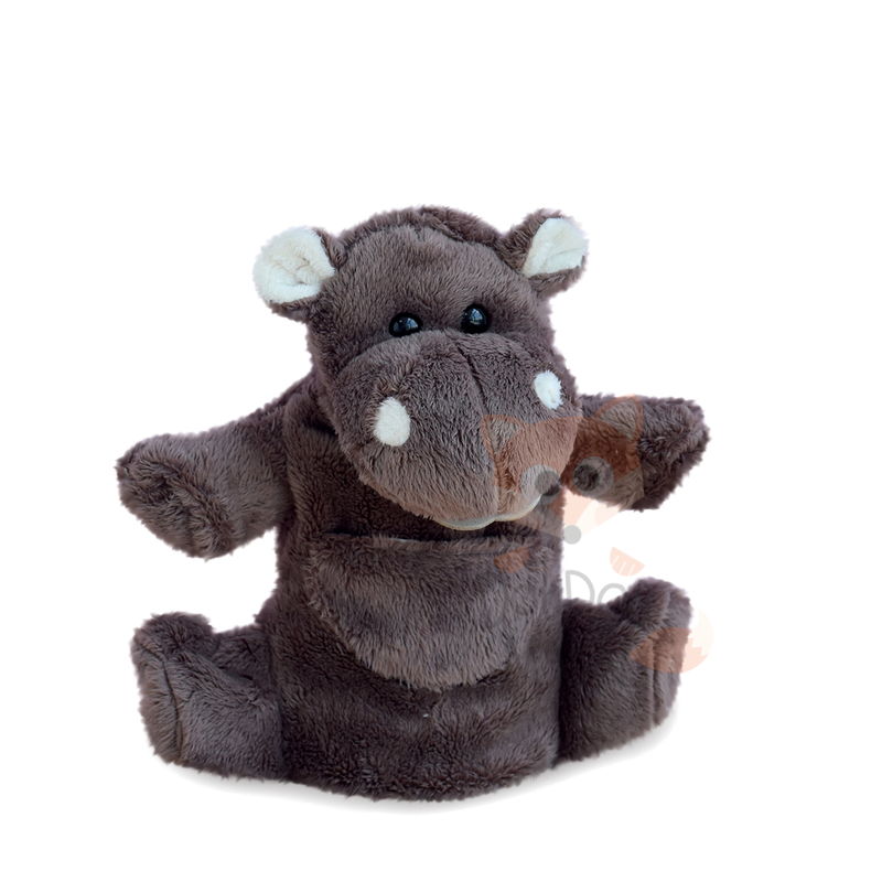  handpuppet brown hippo 